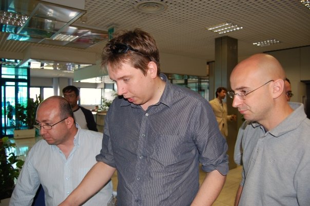 da sx: Simone Cortesi, Steve Coast, io :-)